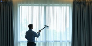 Commercial drapes cleaning service bonogin hotels offices