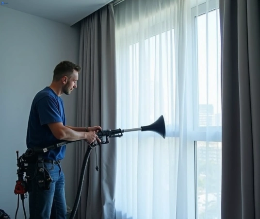 Professional drapes cleaning process tools Matty Curtain Cleaning bonogin