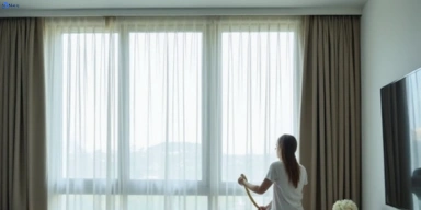 Delicate sheer drape cleaning bonogin Matty Curtain Cleaning
